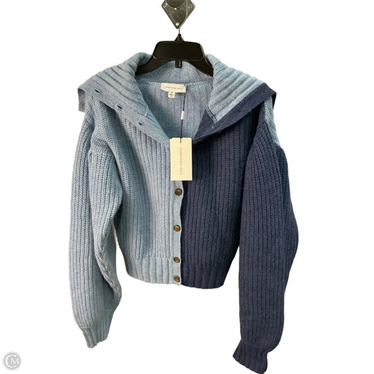Sweater Cardigan By Something Navy In Blue, Size: S