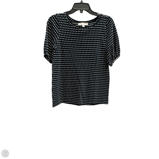 Top Short Sleeve By Loft In Blue, Size: Xs