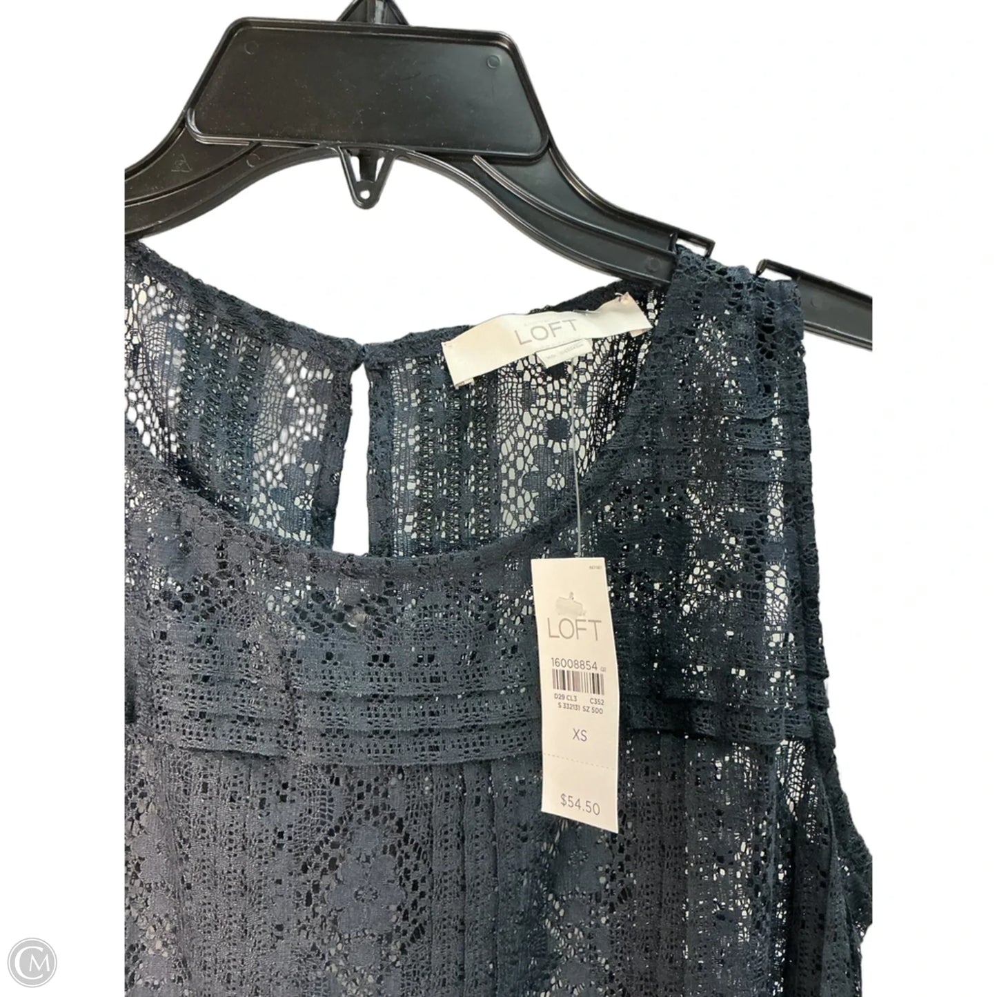 Top Sleeveless By Loft In Blue, Size: Xs