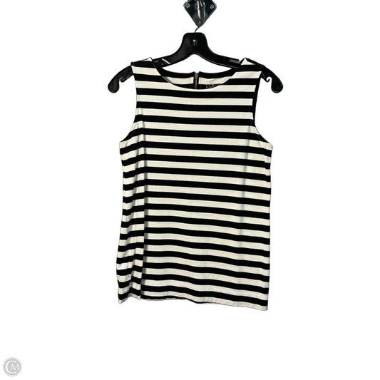 Top Sleeveless By Loft In Striped Pattern, Size: S