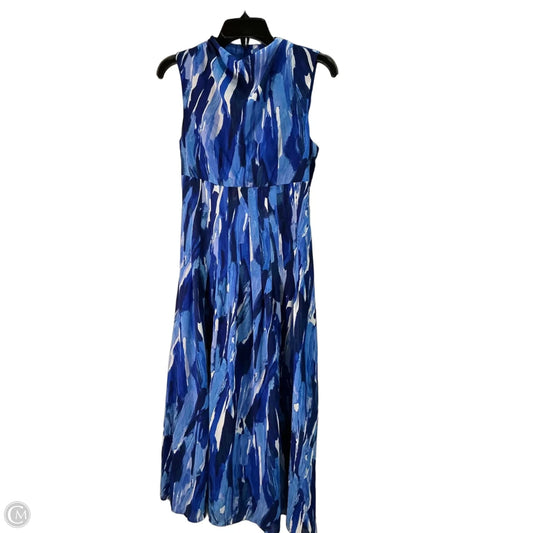 Dress Casual Midi By Maggy London In Blue, Size: Xs