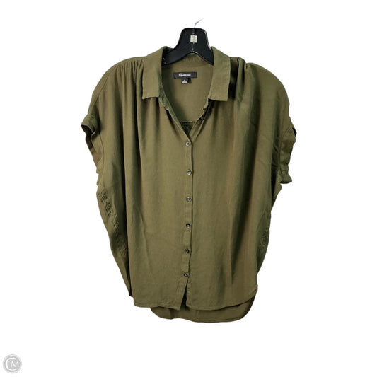 Top Short Sleeve By Madewell In Green, Size: S