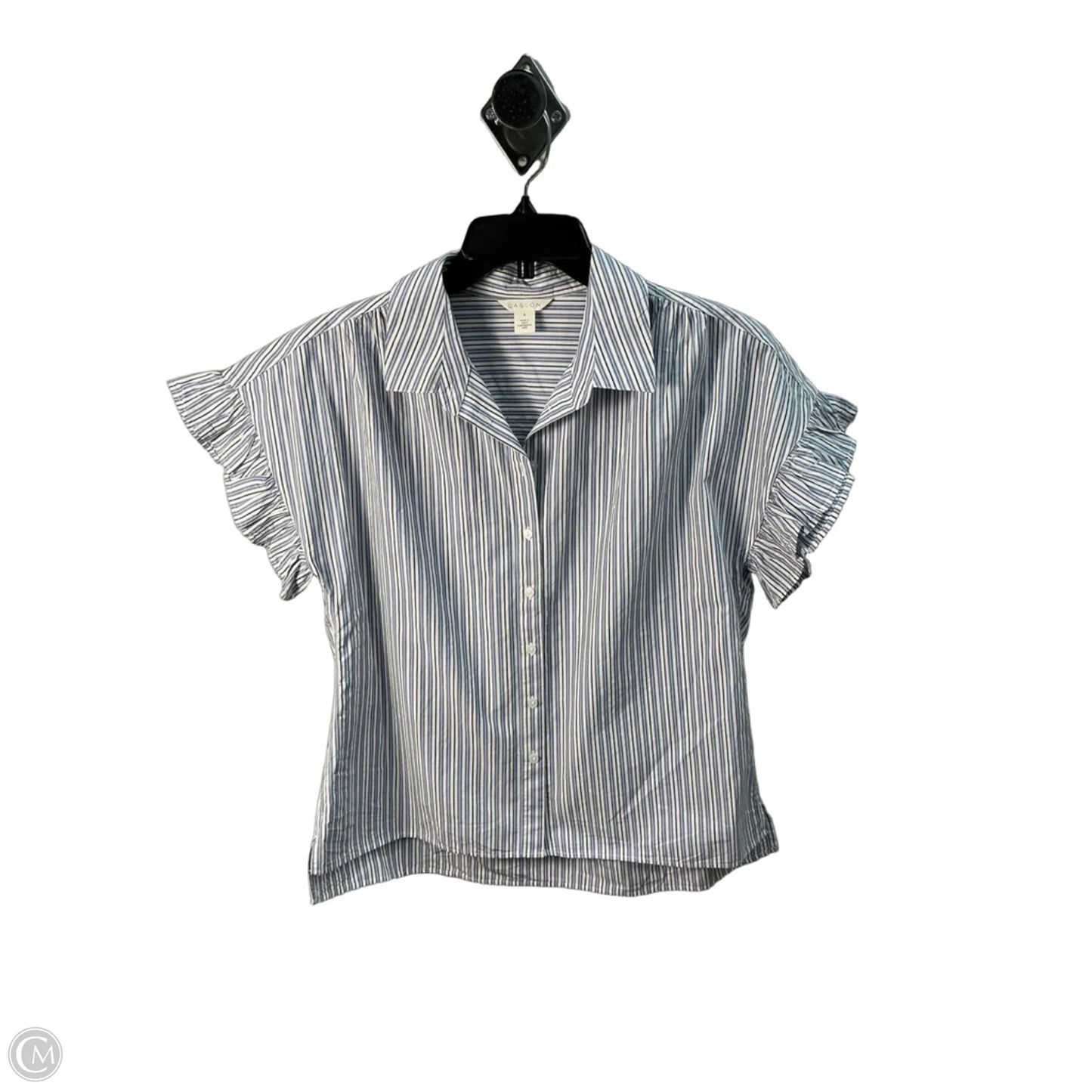 Top Short Sleeve By Caslon In Blue, Size: S