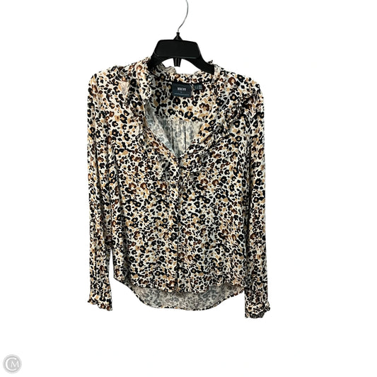 Top Long Sleeve By Maeve In Animal Print, Size: 4
