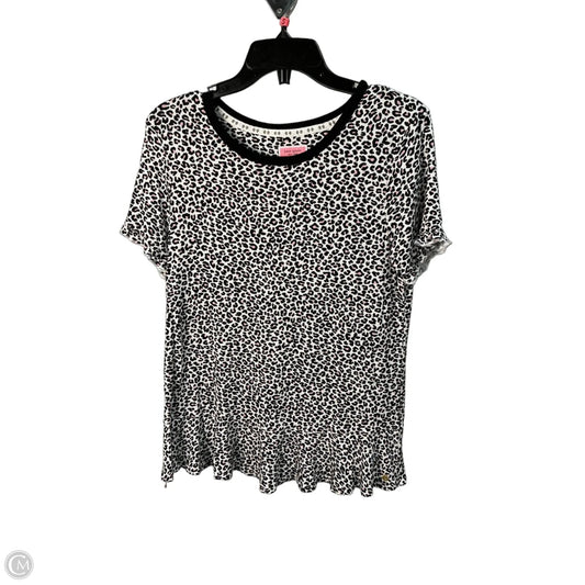 Top Short Sleeve Designer By Kate Spade In Animal Print, Size: S