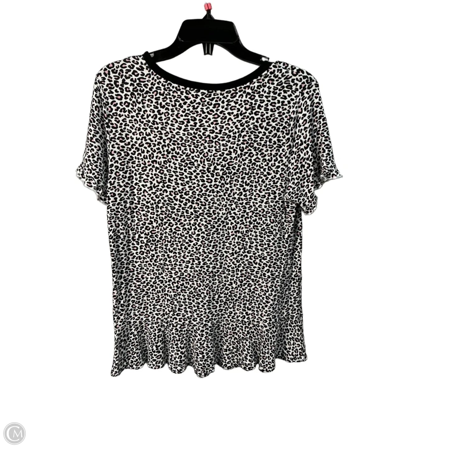 Top Short Sleeve Designer By Kate Spade In Animal Print, Size: S