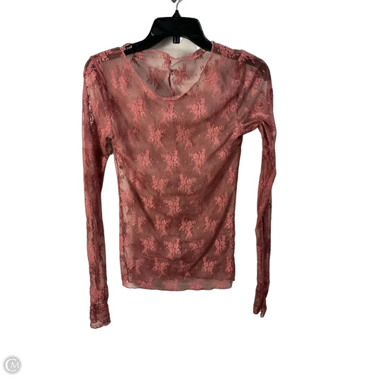 Top Long Sleeve By Clothes Mentor In Pink, Size: Xs