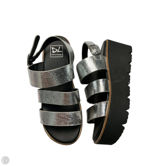 Sandals Heels Platform By Dirty Laundry In Silver, Size: 8.5