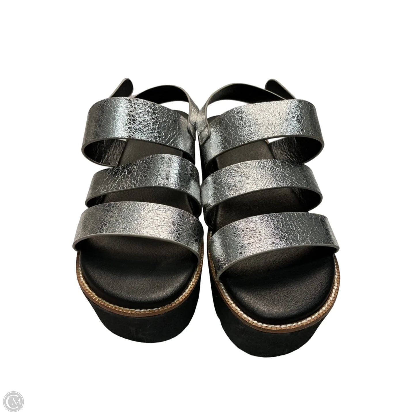Sandals Heels Platform By Dirty Laundry In Silver, Size: 8.5