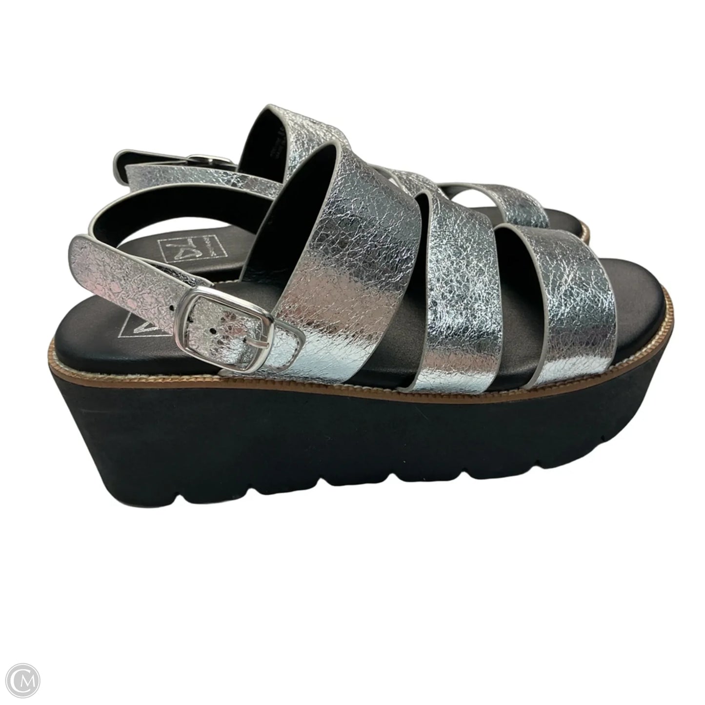 Sandals Heels Platform By Dirty Laundry In Silver, Size: 8.5