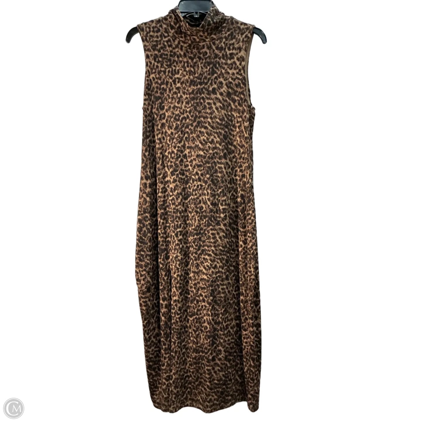 Dress Casual Maxi By Good American In Animal Print, Size: XL