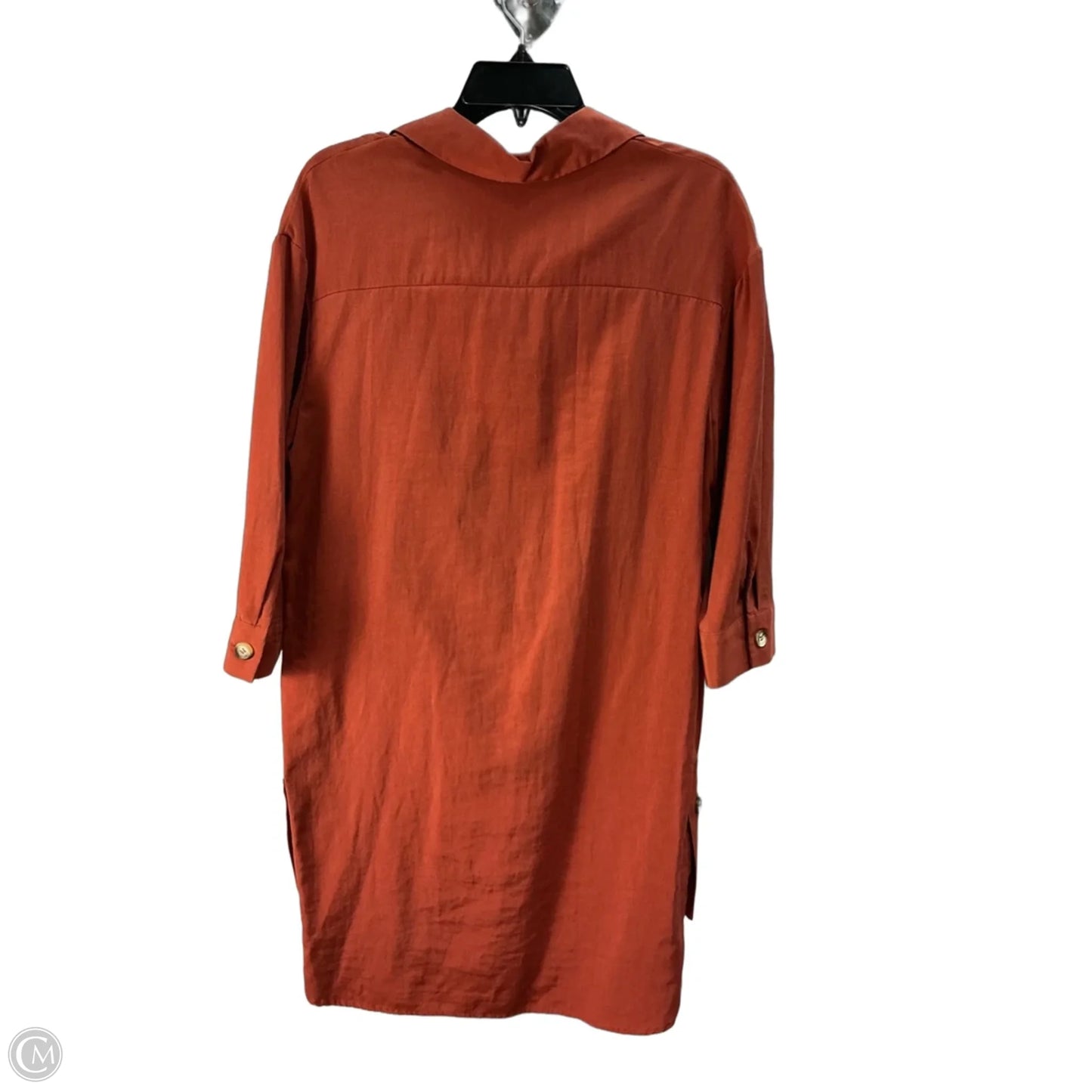 Tunic Long Sleeve By Zara In Orange, Size: Xs