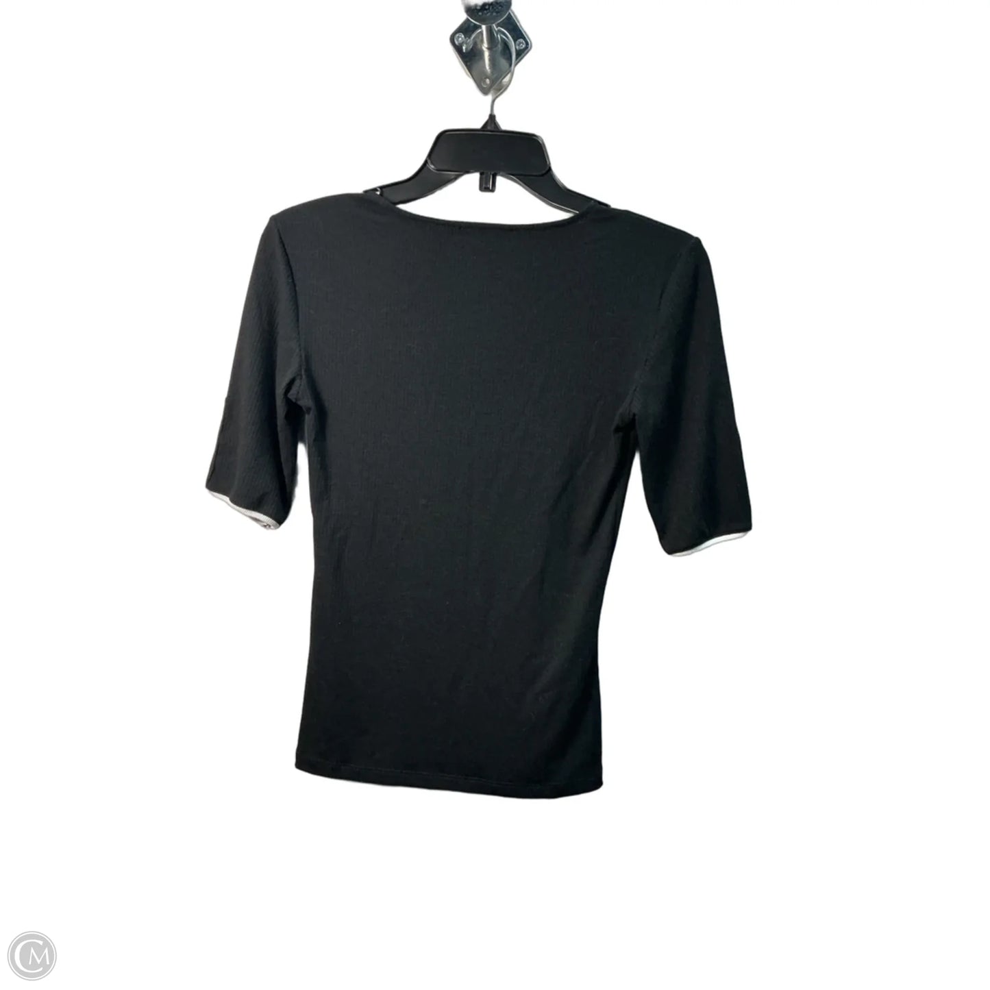 Top Short Sleeve By Zara In Black, Size: S
