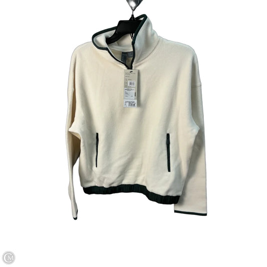 Athletic Top Long Sleeve Collar By Sweaty Betty In Cream, Size: Xs