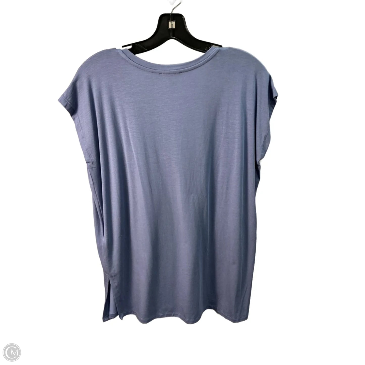 Top Short Sleeve Basic By Eileen Fisher In Blue, Size: Xxs