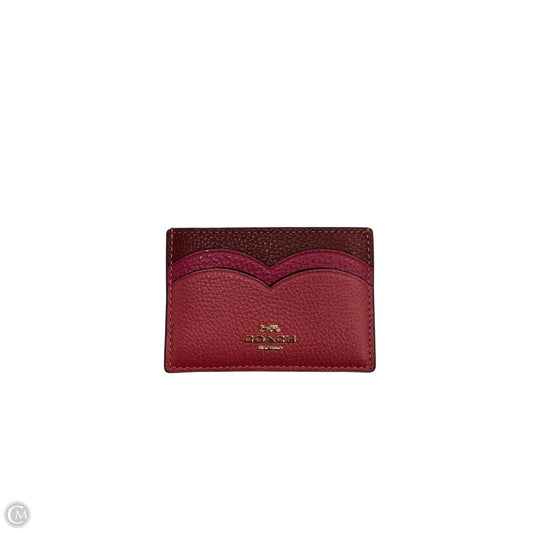 Id/card Holder Designer By Coach, Size: