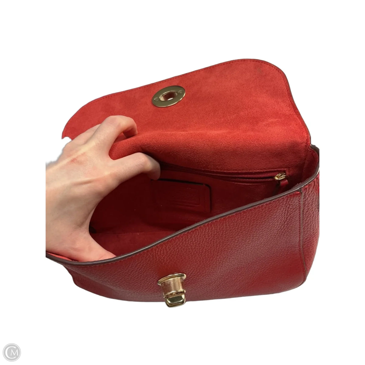 Crossbody Designer By Coach, Size: Medium