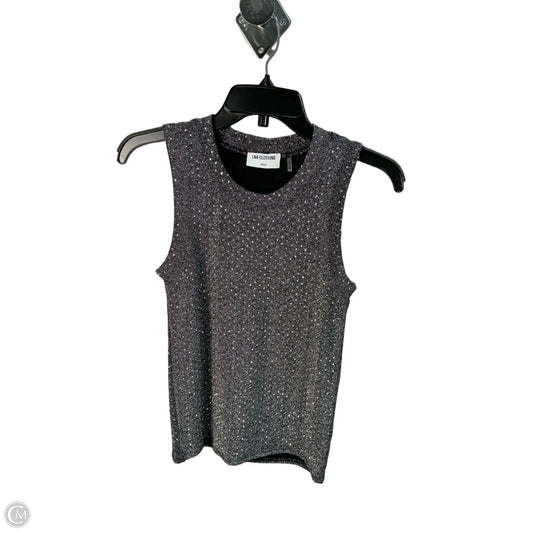 Top Sleeveless By Lna In Silver, Size: M