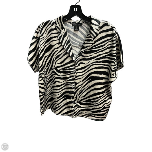 Top Short Sleeve By Rachel Zoe In Animal Print, Size: L