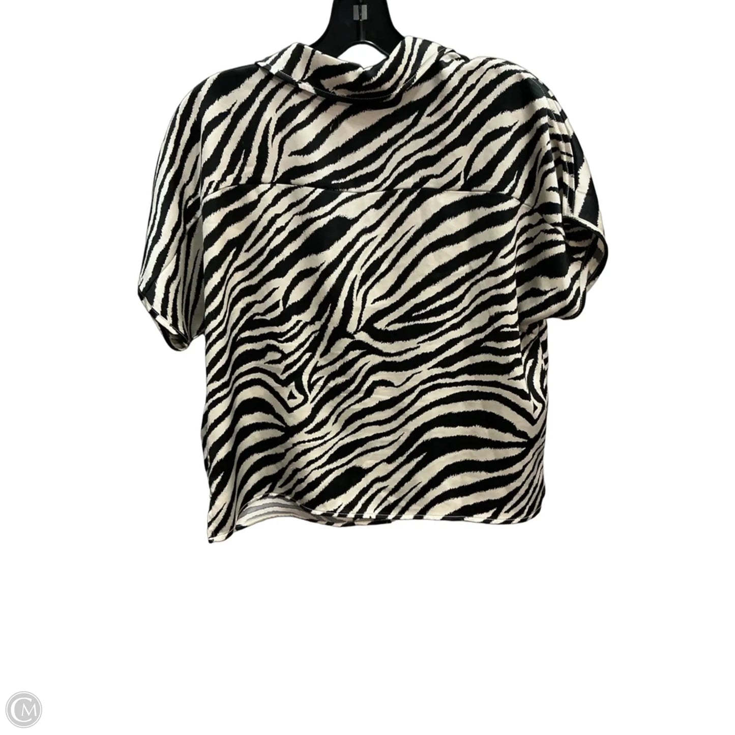Top Short Sleeve By Rachel Zoe In Animal Print, Size: L