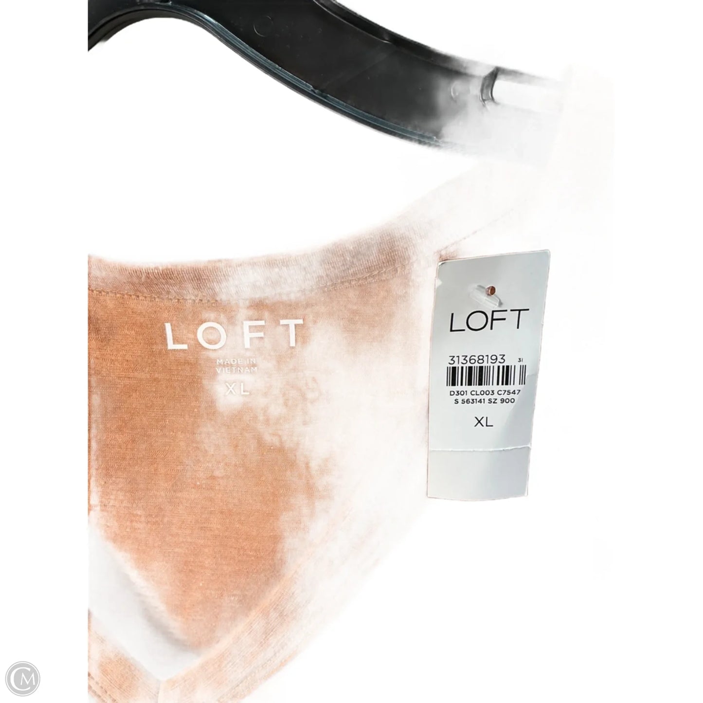 Top Short Sleeve By Loft In Orange, Size: Xl