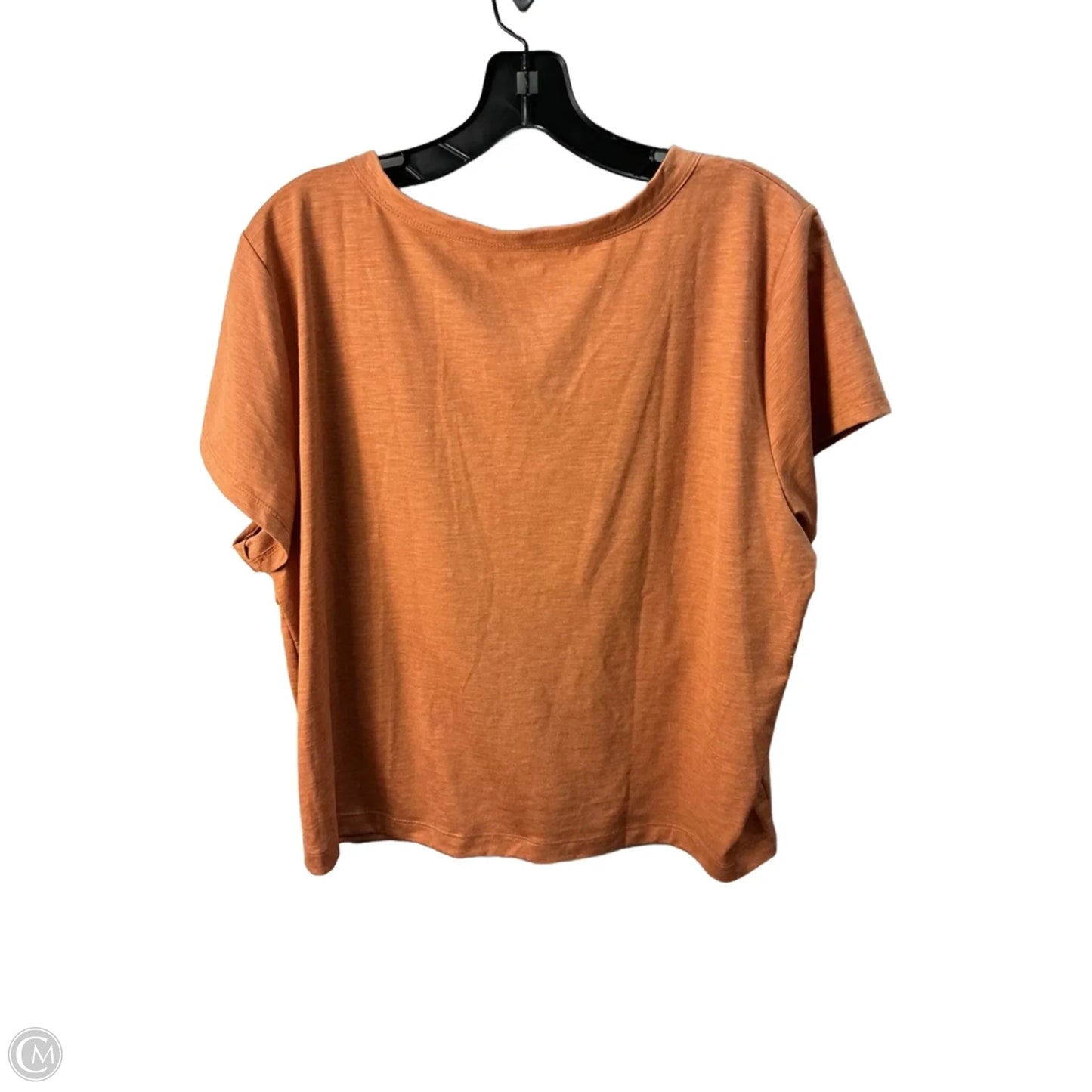 Top Short Sleeve By Loft In Orange, Size: Xl