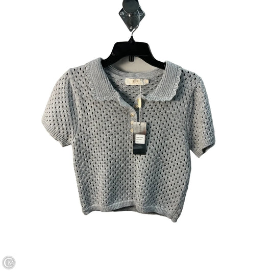 Top Short Sleeve By Clothes Mentor In Grey, Size: L
