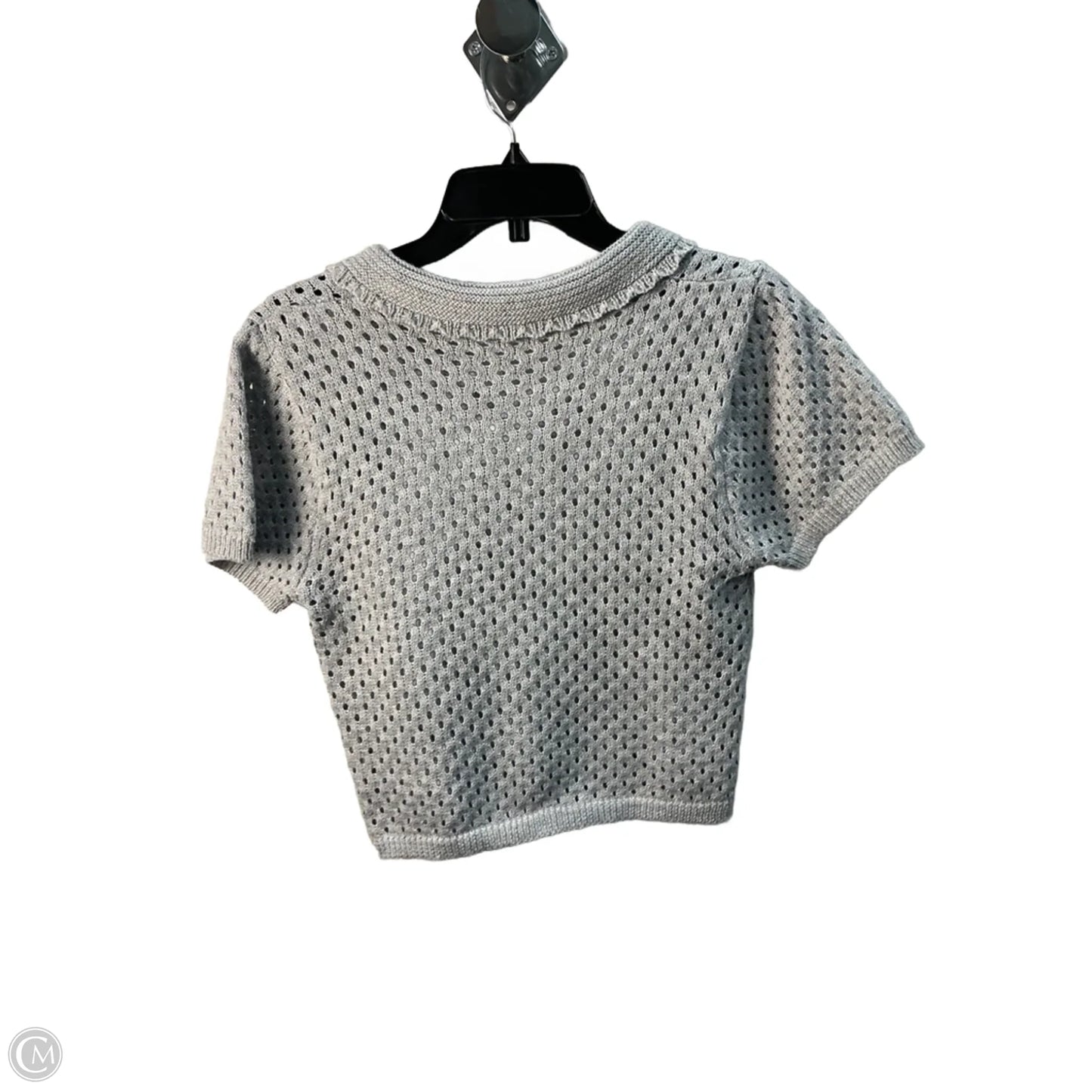 Top Short Sleeve By Clothes Mentor In Grey, Size: L