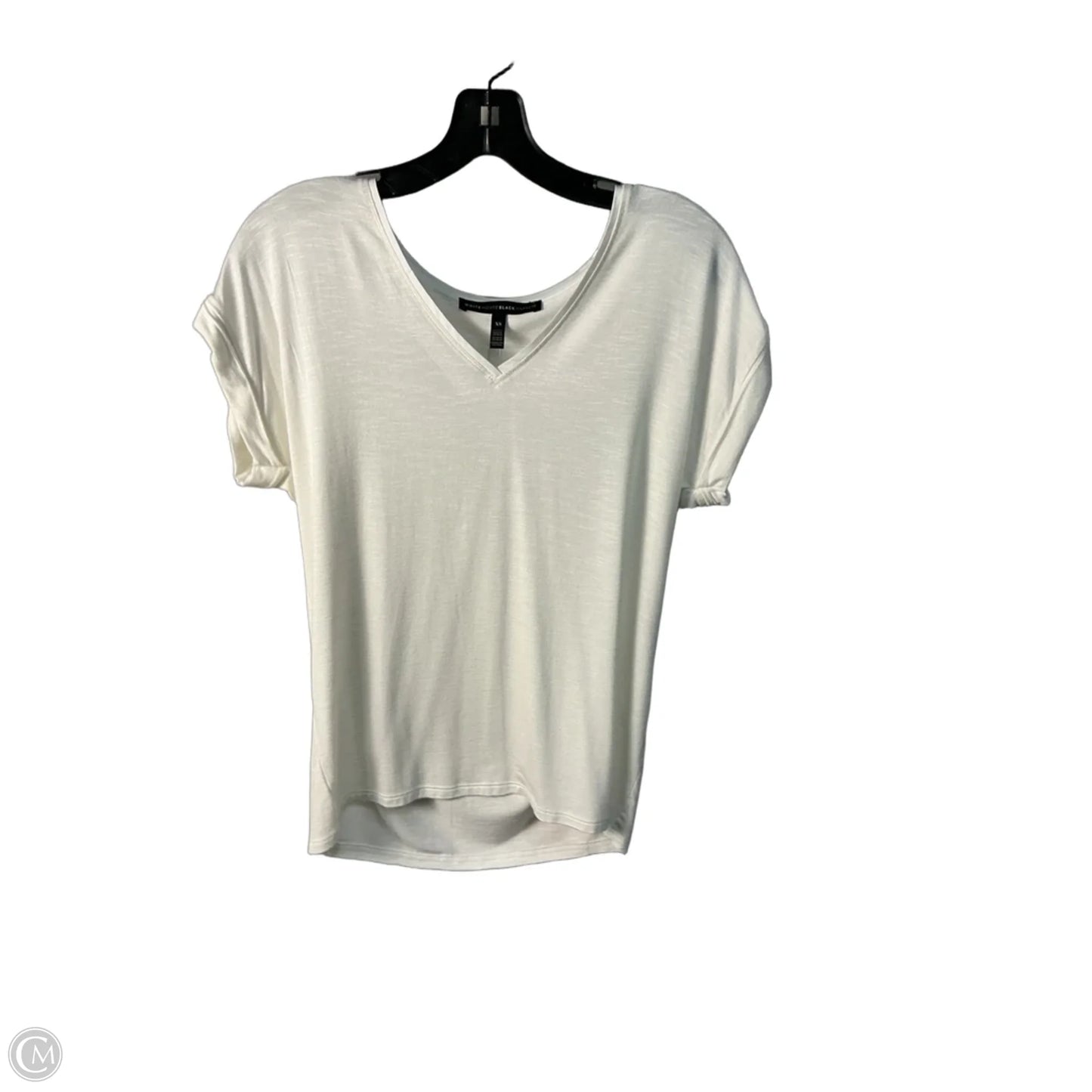 Top Short Sleeve By White House Black Market In White, Size: Xs