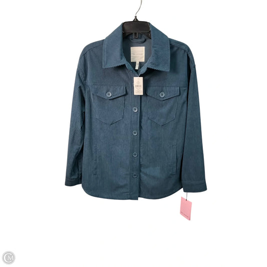 Jacket Shirt By Avec Les Filles In Blue, Size: M