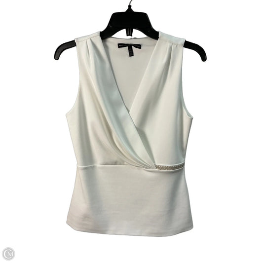 Top Sleeveless By White House Black Market In White, Size: Xs