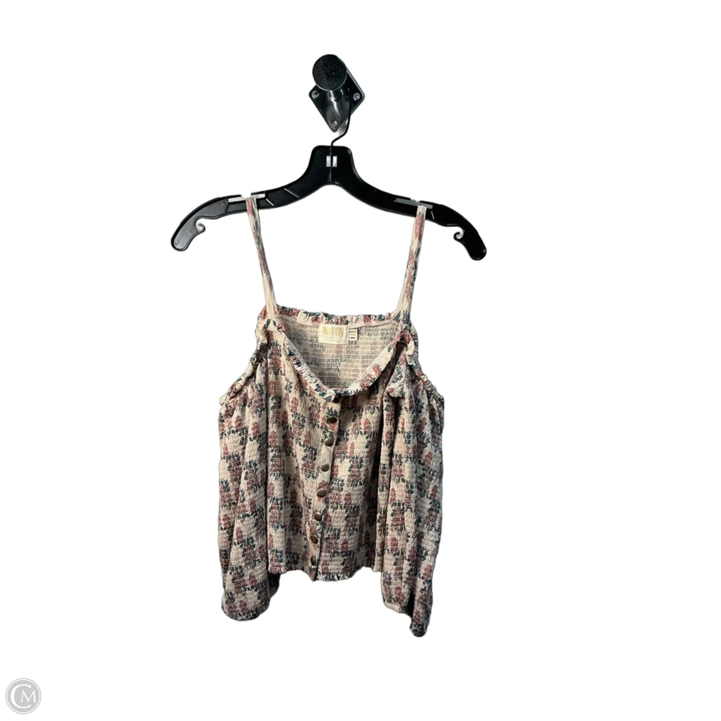Top Long Sleeve By Nation In Floral Print, Size: Xs