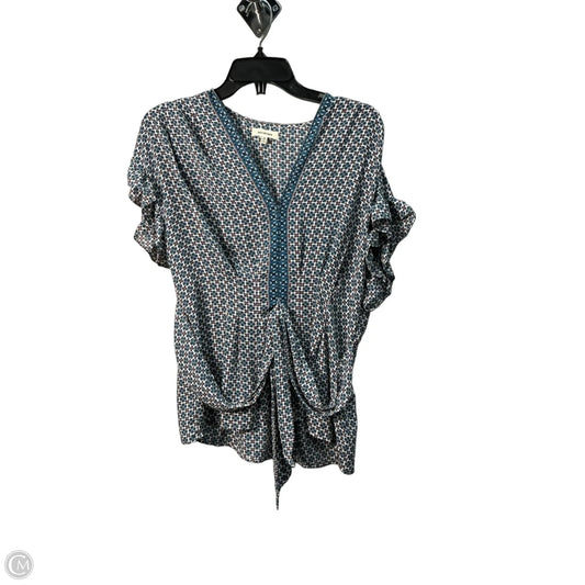 Top Short Sleeve By Max Studio In Multi-colored, Size: M