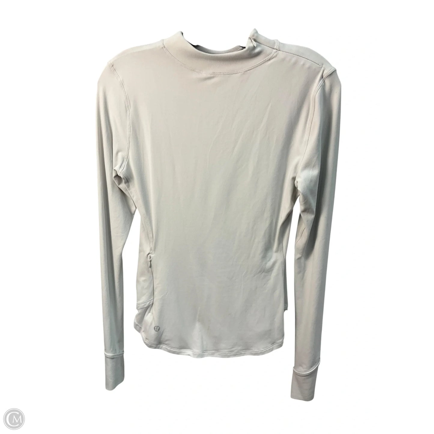 Athletic Top Long Sleeve Crewneck By Lululemon In White, Size: Xs