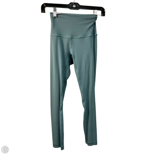 Athletic Leggings By Lululemon In Green, Size: Xs