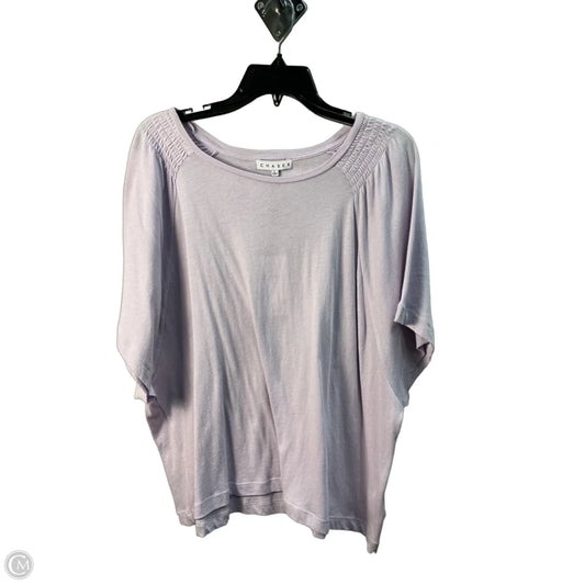 Top Short Sleeve By Chaser In Purple, Size: L