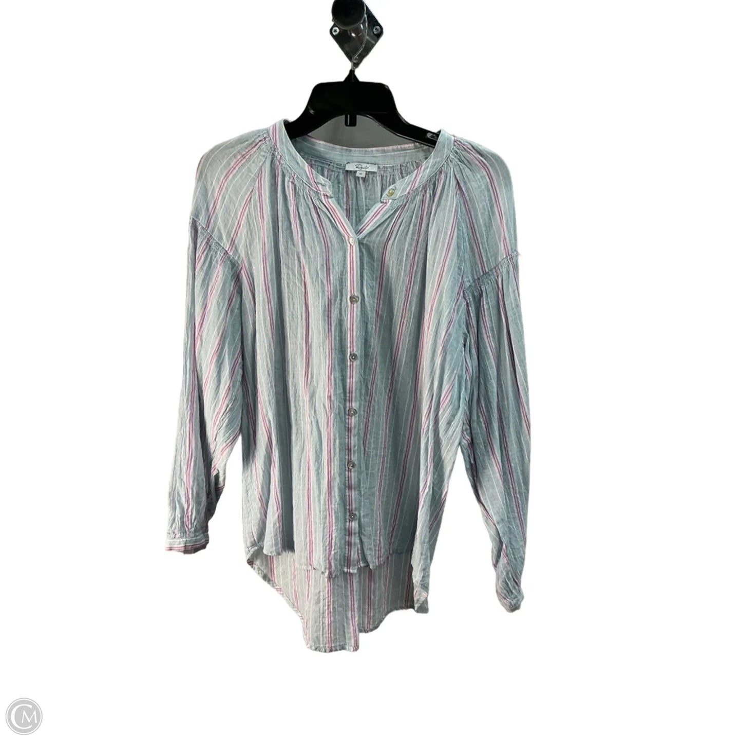 Top Long Sleeve By Rails In Striped Pattern, Size: M