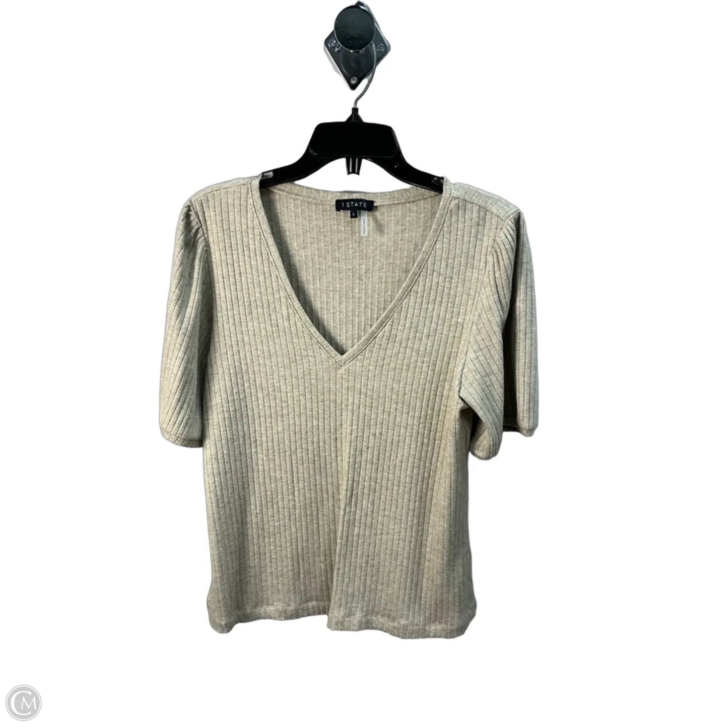 Top Short Sleeve By 1.state In Beige, Size: L