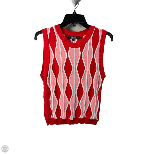 Top Short Sleeve By Eva Franco In Multi-colored, Size: L