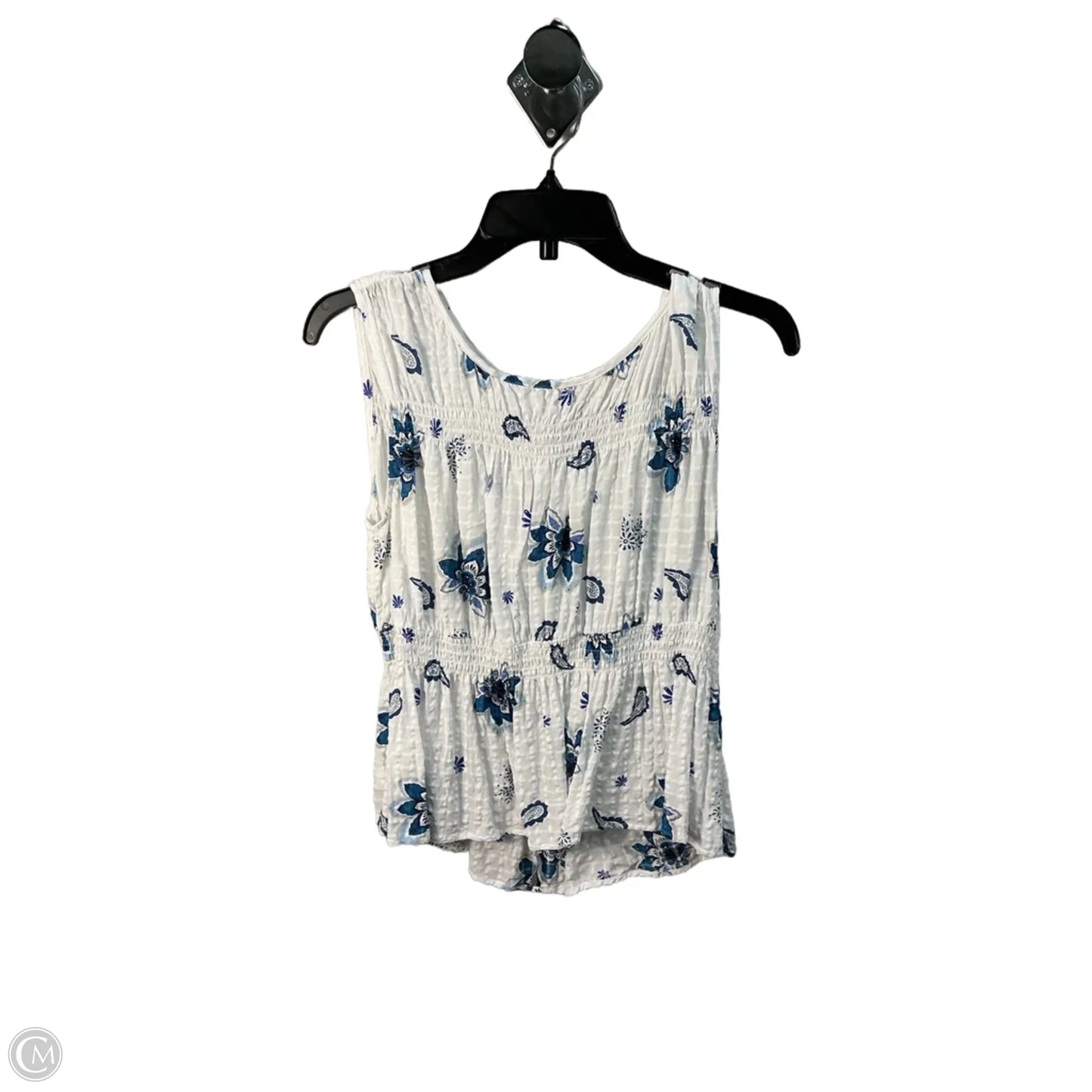 Top Sleeveless By Loft In White, Size: M