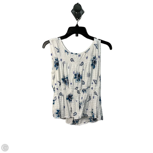 Top Sleeveless By Loft In White, Size: M