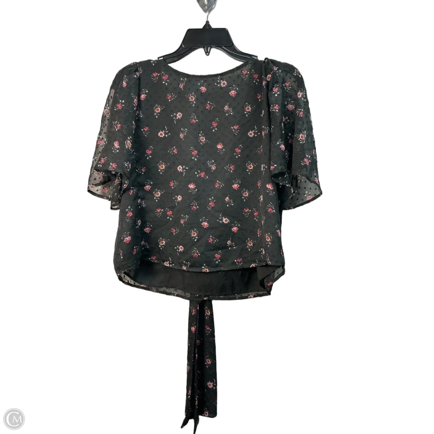 Top Short Sleeve By Loft In Black, Size: S