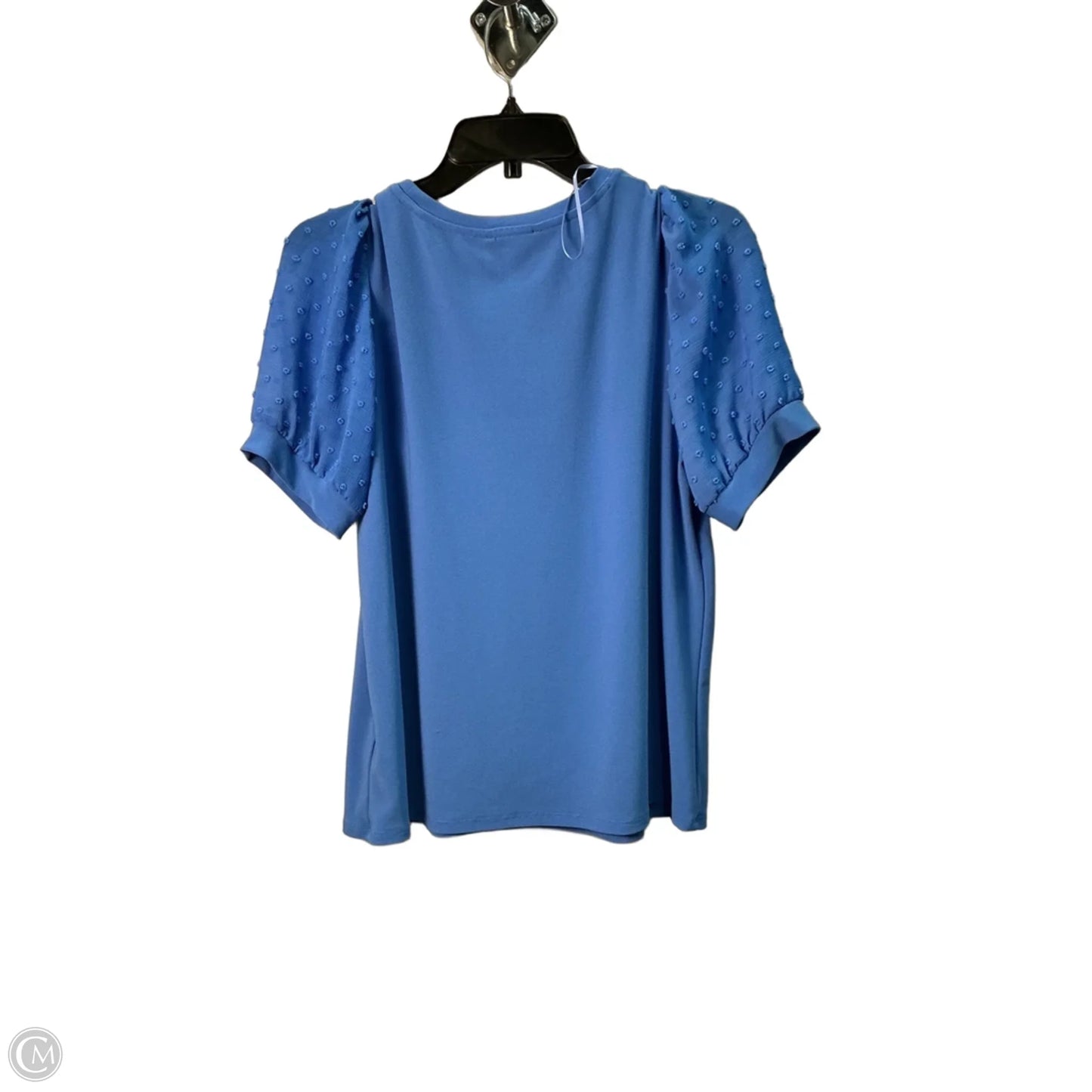 Top Short Sleeve By Cece In Blue, Size: M