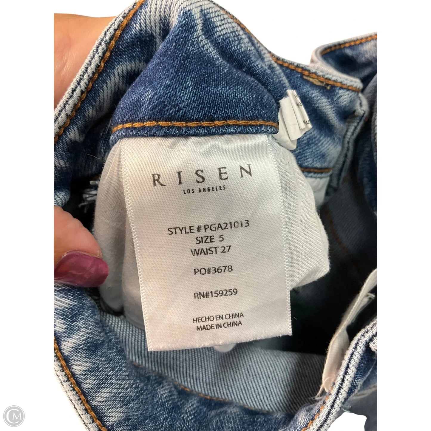Jeans Wide Leg By Risen In Blue, Size: 4
