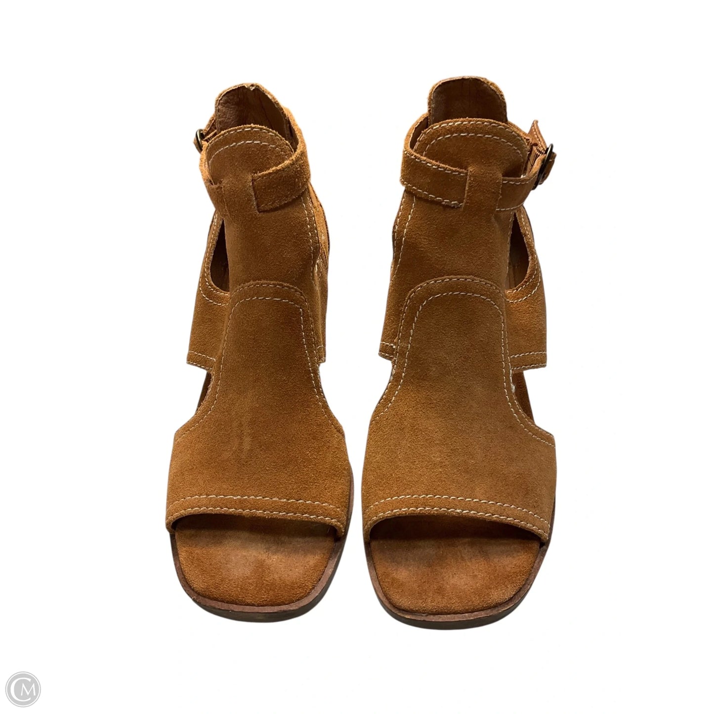 Shoes Heels Wedge By Lucky Brand In Brown, Size: 8