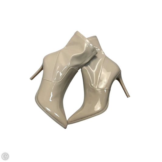 Boots Ankle Heels By Steve Madden In Cream, Size: 7