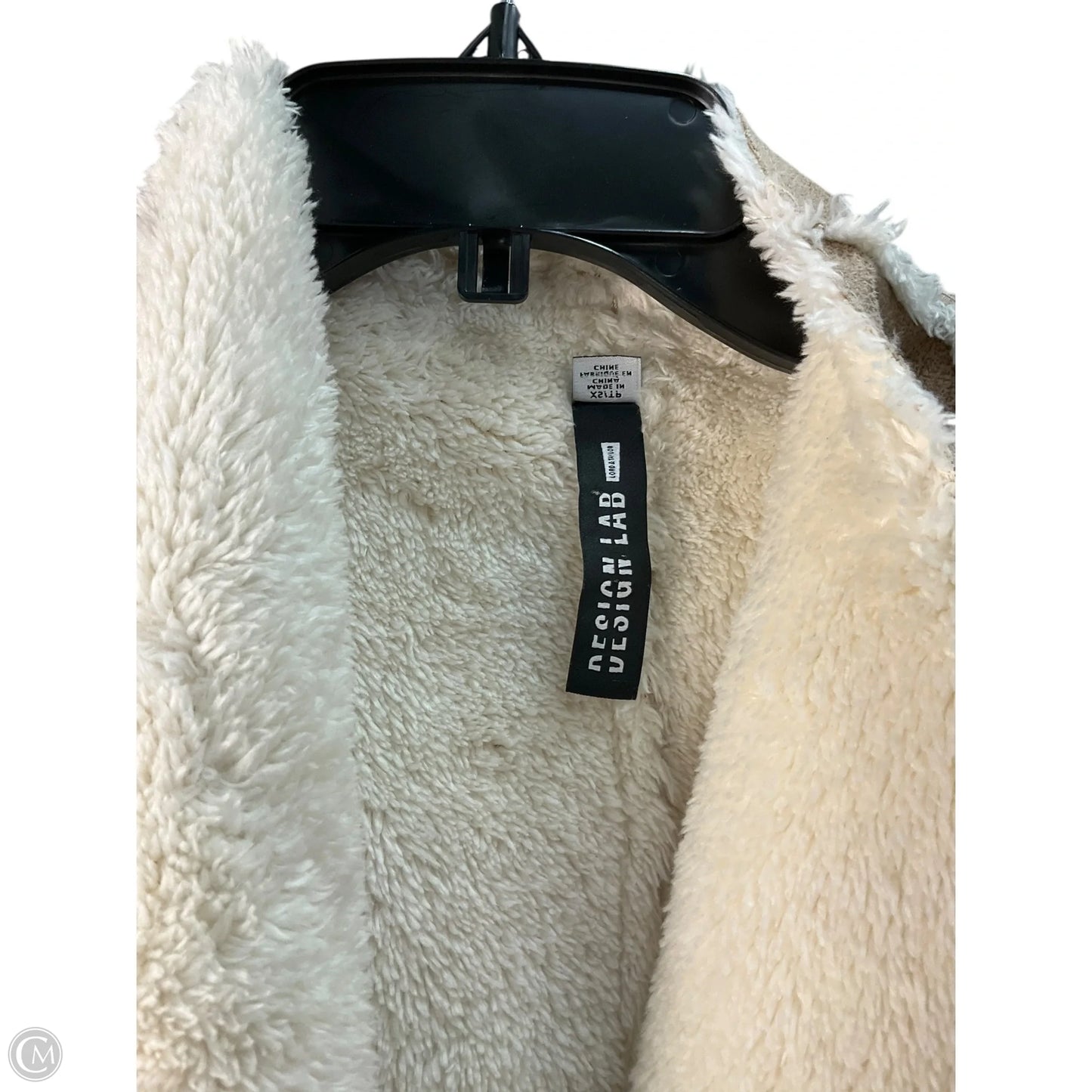 Vest Faux Fur & Sherpa By Clothes Mentor In Bronze, Size: Xs