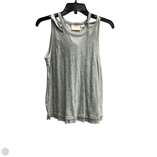 Top Sleeveless By Maeve In Grey, Size: S