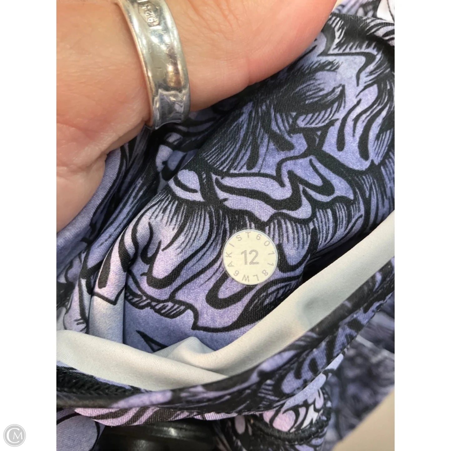 Athletic Capris By Lululemon In Blue, Size: 12