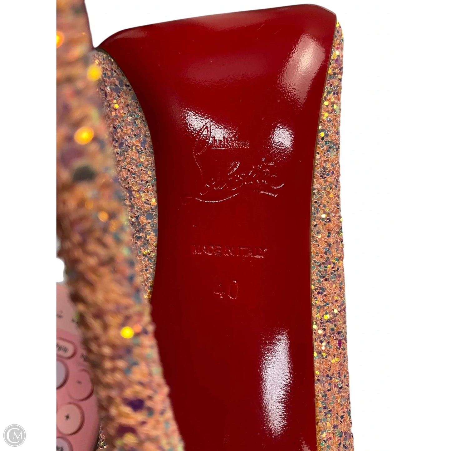 Shoes Luxury Designer By Christian Louboutin In Pink, Size: 10